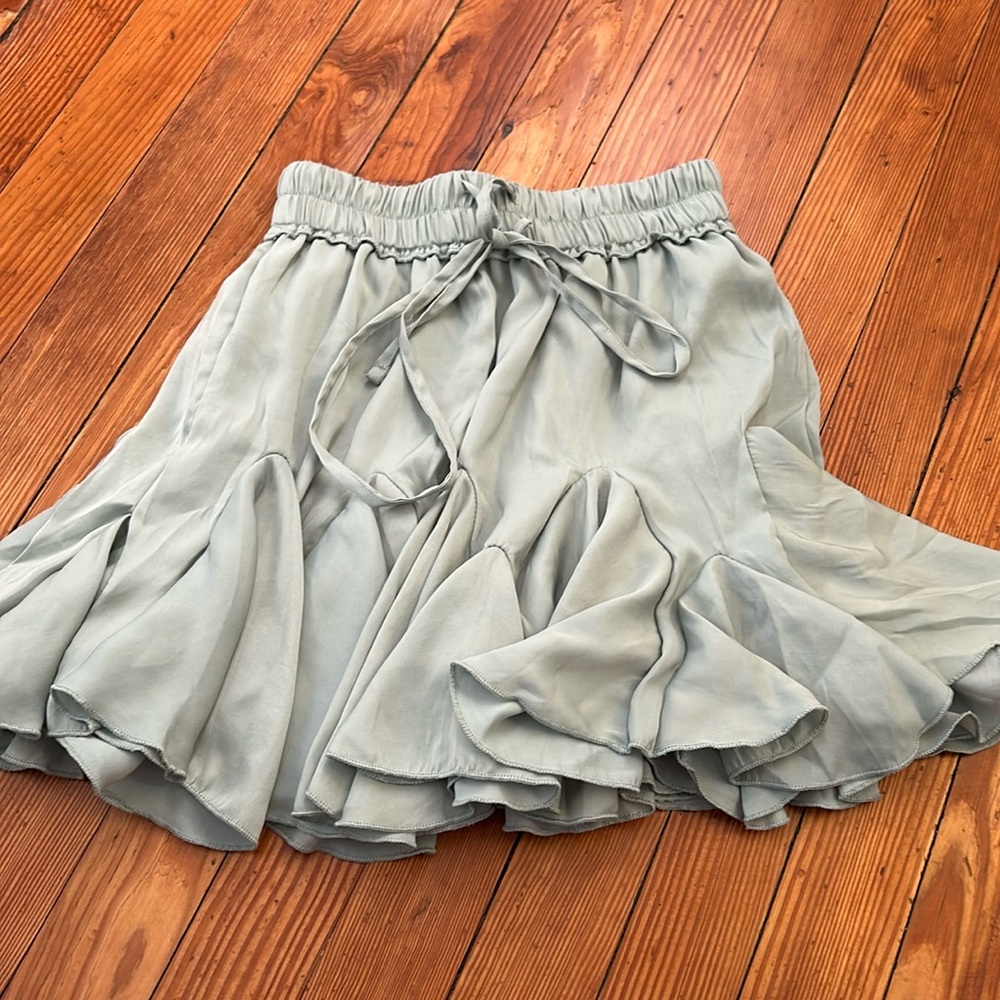 Green Mini Skirt